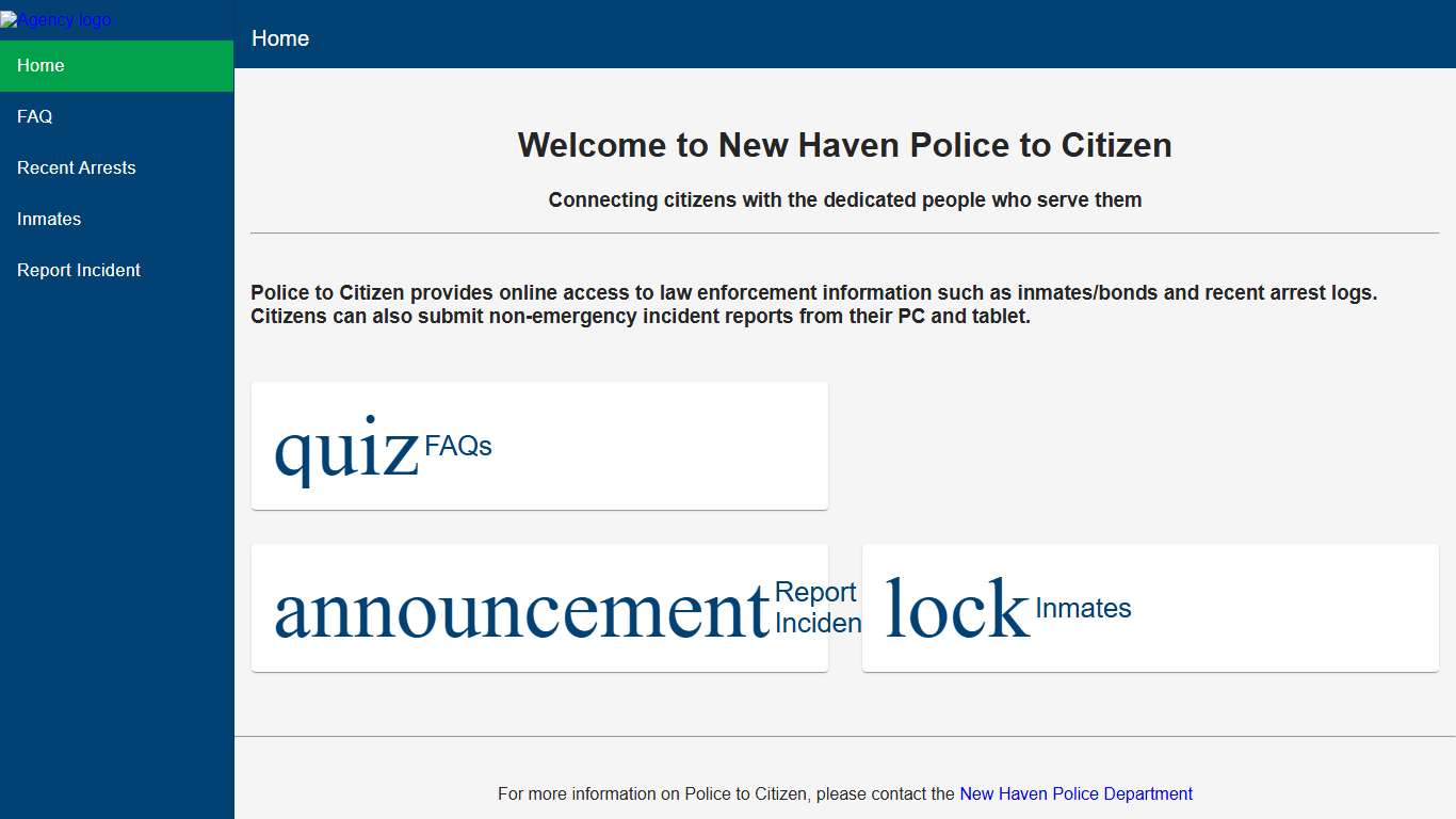 New Haven Police Department | Police to Citizen - Home